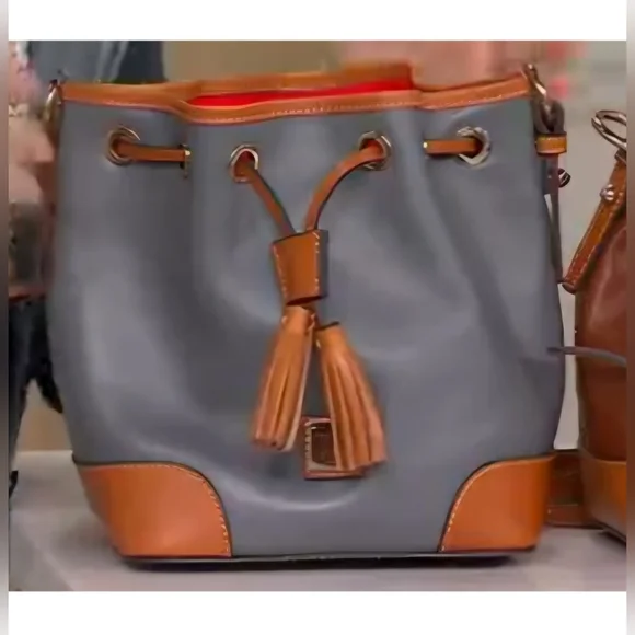 Dooney & Bourke Wexford Leather Crossbody Drawstring Bag - Picture 2 of 6